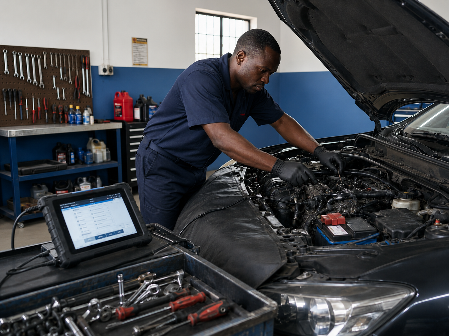 Vehicle repair support after computerised diagnosis