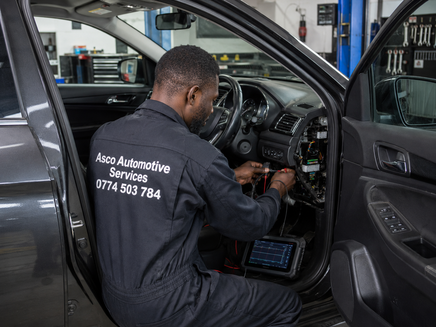 Vehicle computerised diagnosis at Asco Automotive Services