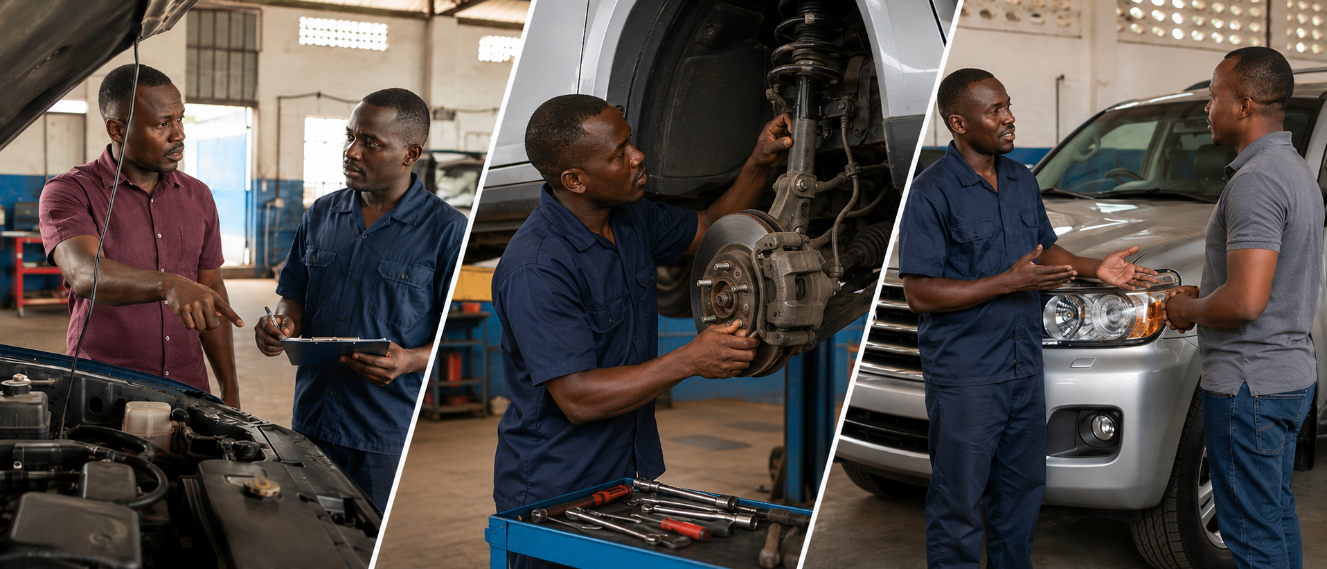 No-surprises mechanical repair process from listening to inspection and handover